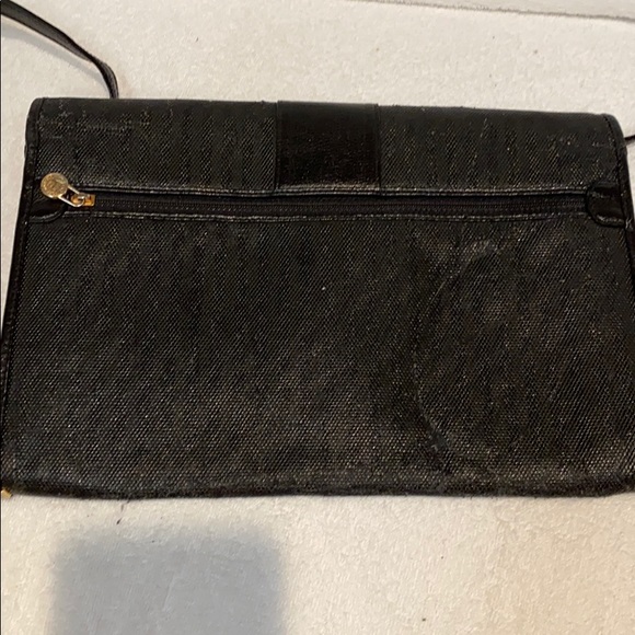 Vintage Fendi Black leather envelope bag - Picture 3 of 8